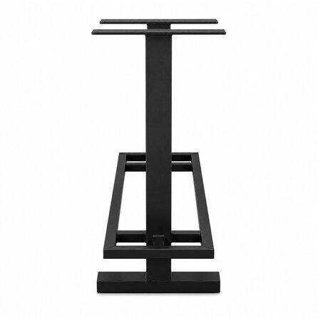 Bartischgestell Metall - schwarz - Profil 8x8 cm - mehrere Größen - 105 cm hoch - Hochtischgestell (Tischfuß) aus pulverbeschichtetem Stahl, RAL 9005