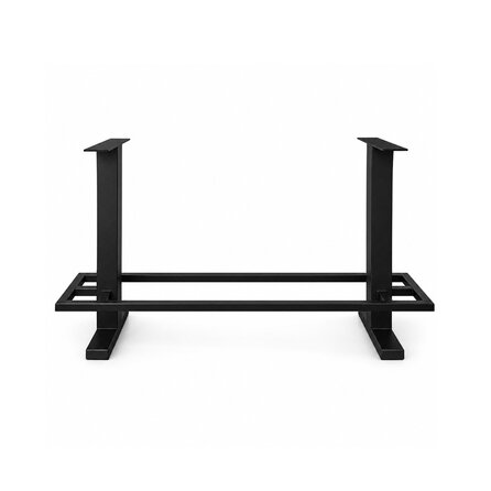 Bartischgestell Metall - schwarz - Profil 8x8 cm - mehrere Größen - 105 cm hoch - Hochtischgestell (Tischfuß) aus pulverbeschichtetem Stahl, RAL 9005
