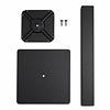 Bistrotischgestell Metall - schwarz - Profil 8x8 cm - 38x38 cm - 71 cm hoch - Gastronomie-Tischgestell (Tischfuß / Mittelfuß) aus pulverbeschichtetem Stahl, RAL 9005