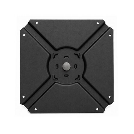 Bistrotischgestell Metall - schwarz - Profil 8x8 cm - 38x58 cm - 71 cm hoch - Gastronomie-Tischgestell (Tischfuß / Mittelfuß) aus pulverbeschichtetem Stahl, RAL 9005