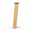 Schräge Eichen-Tischbeine in A-Form - 2er-Set - 10x10 cm - 90 cm breit - 73 cm hoch - A-Esstischbeine / Tischkufen aus Eichenholz, rustikal (B/C)
