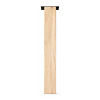 Eichen-Tischbeine in Blockform - 4 einzelne Tischbeine im Set - 10x10 cm - 72 cm hoch - Esstischbeine aus Eichenholz, rustikal (B/C)