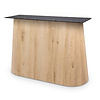 Kegel-Tischgestell Eiche - 90x45 oder 113x55 cm  - 73 cm hoch - Esstischgestell (Mittelfuß) aus Eichenholz, rustikal (B/C)