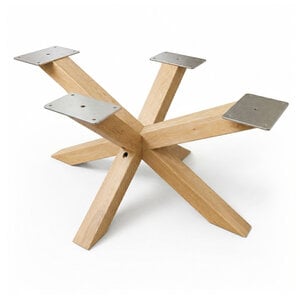 Spider-Couchtischgestell Eiche - 6x6 cm - 60x90 cm - 40 cm hoch Spider-Couchtischgestell Eiche - 6x6 cm - 60x90 cm - 40 cm hoch
