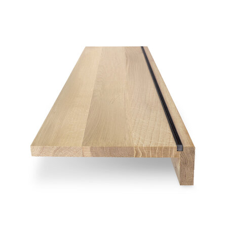 Renovierungsstufe Eiche - nach Maß - 2 cm (20 mm) dick - angesetzte Vorderkante 7 cm - Eichenholz A-Qualität (A/B) - Leimholz - HF 8-12% Renovierungsstufe Eiche - nach Maß - 2 cm (20 mm) dick - angesetzte Vorderkante 7 cm - Eichenholz A-Qualität (A/B) - Leimholz - HF 8-12%