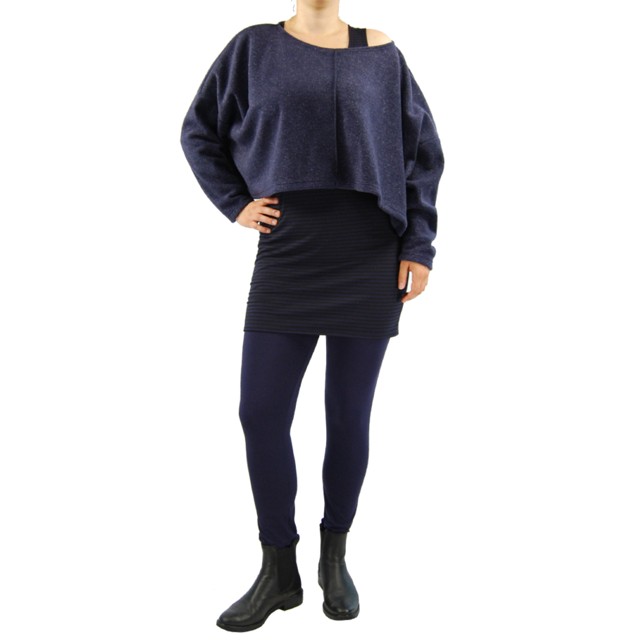 Trui kort fleece melee-4