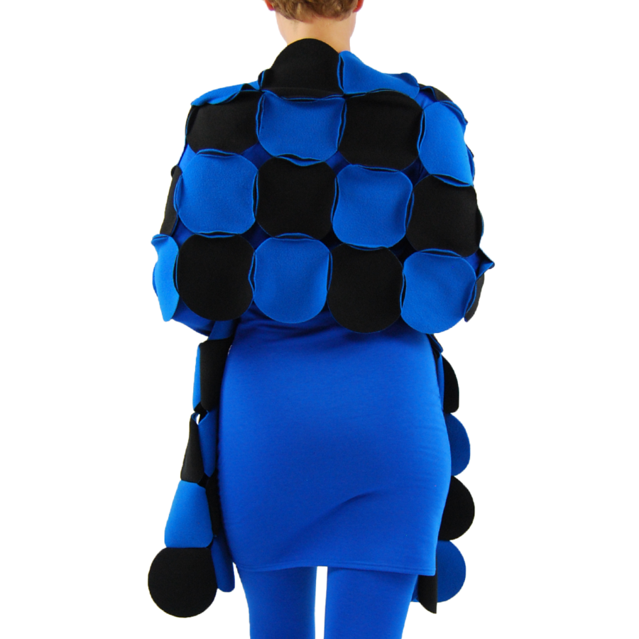 Sjaal cirkels fleece - Copy-6