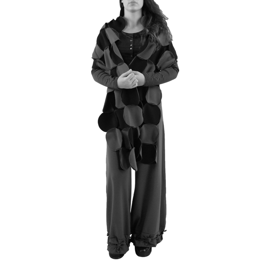 Sjaal cirkels fleece - Copy-1