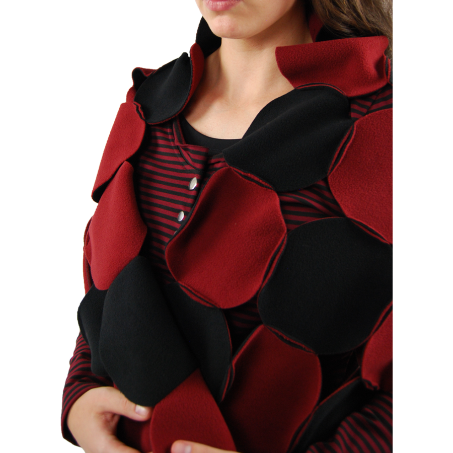 Sjaal cirkels fleece - Copy-5