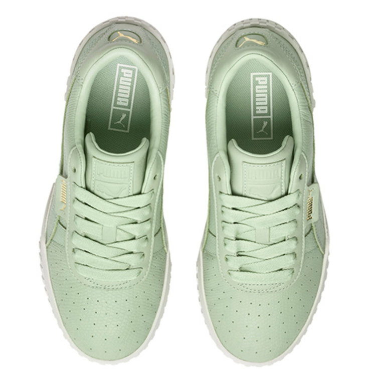 mint green puma sneakers