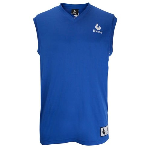 Burned Burned Single Sided Jersey Blue Burned Burned Single Sided Jersey Blue