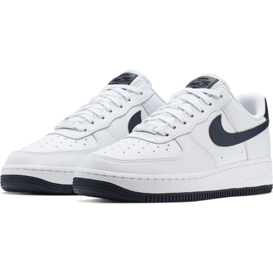 nike air force heren wit blauw