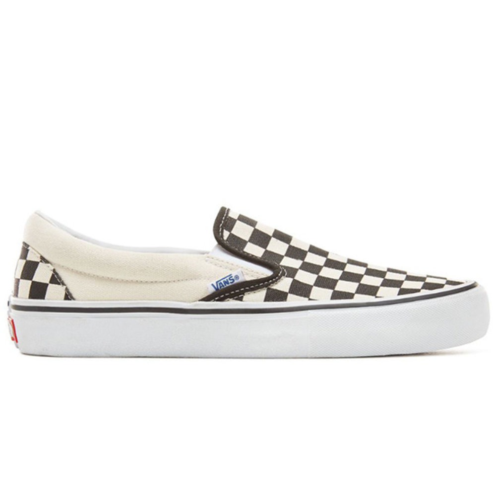 Vans Slip-On Pro Checkerboard Wit - Burned Sports