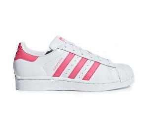 adidas superstar pink white