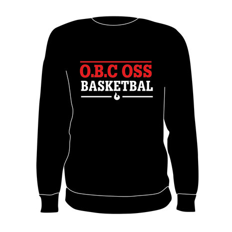 Burned Teamwear O.B.C. Oss Crewneck Tekst Zwart Burned Teamwear O.B.C. Oss Crewneck Tekst Zwart