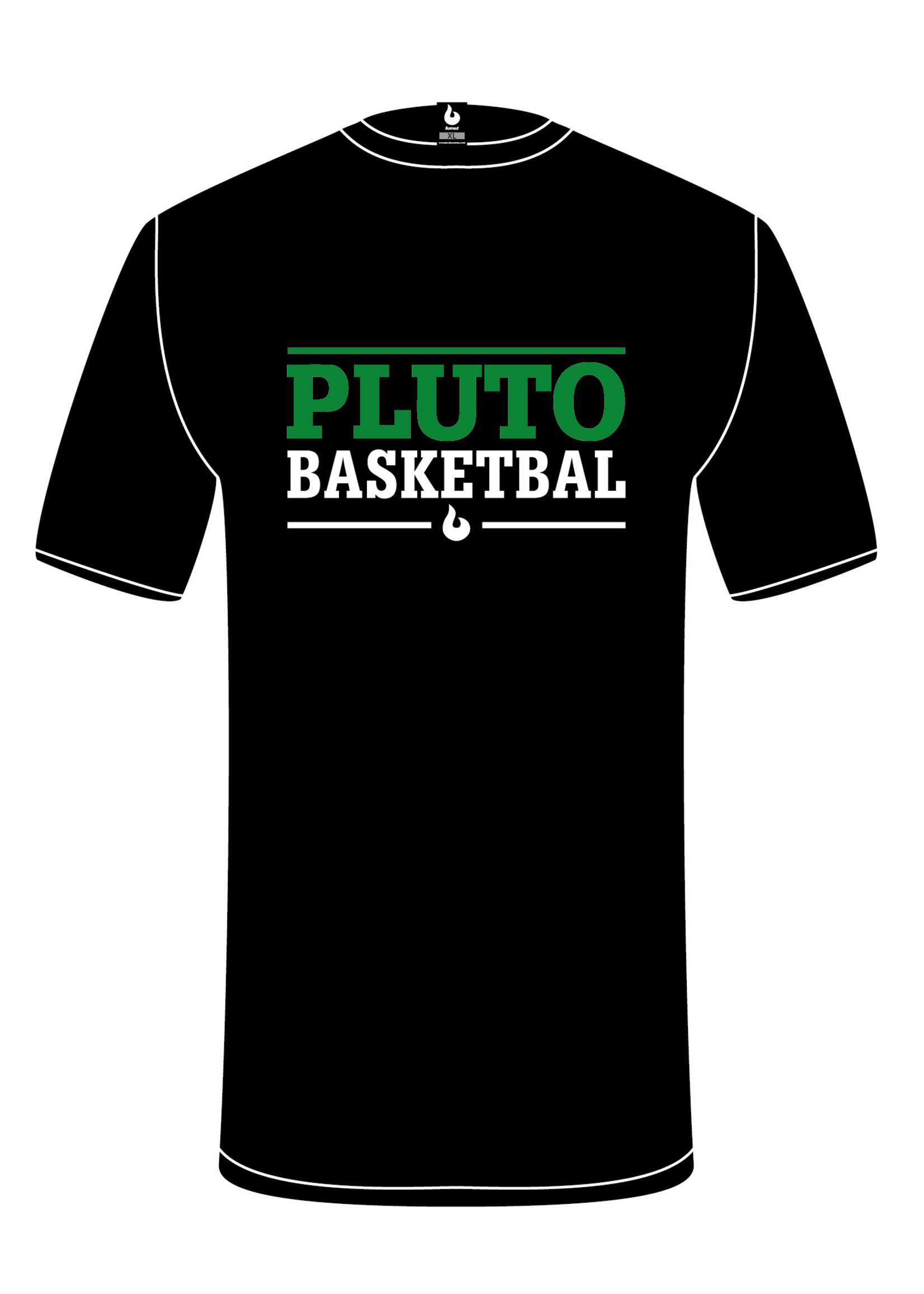 Burned Teamwear Pluto Wageningen Shootingshirt Tekst Zwart