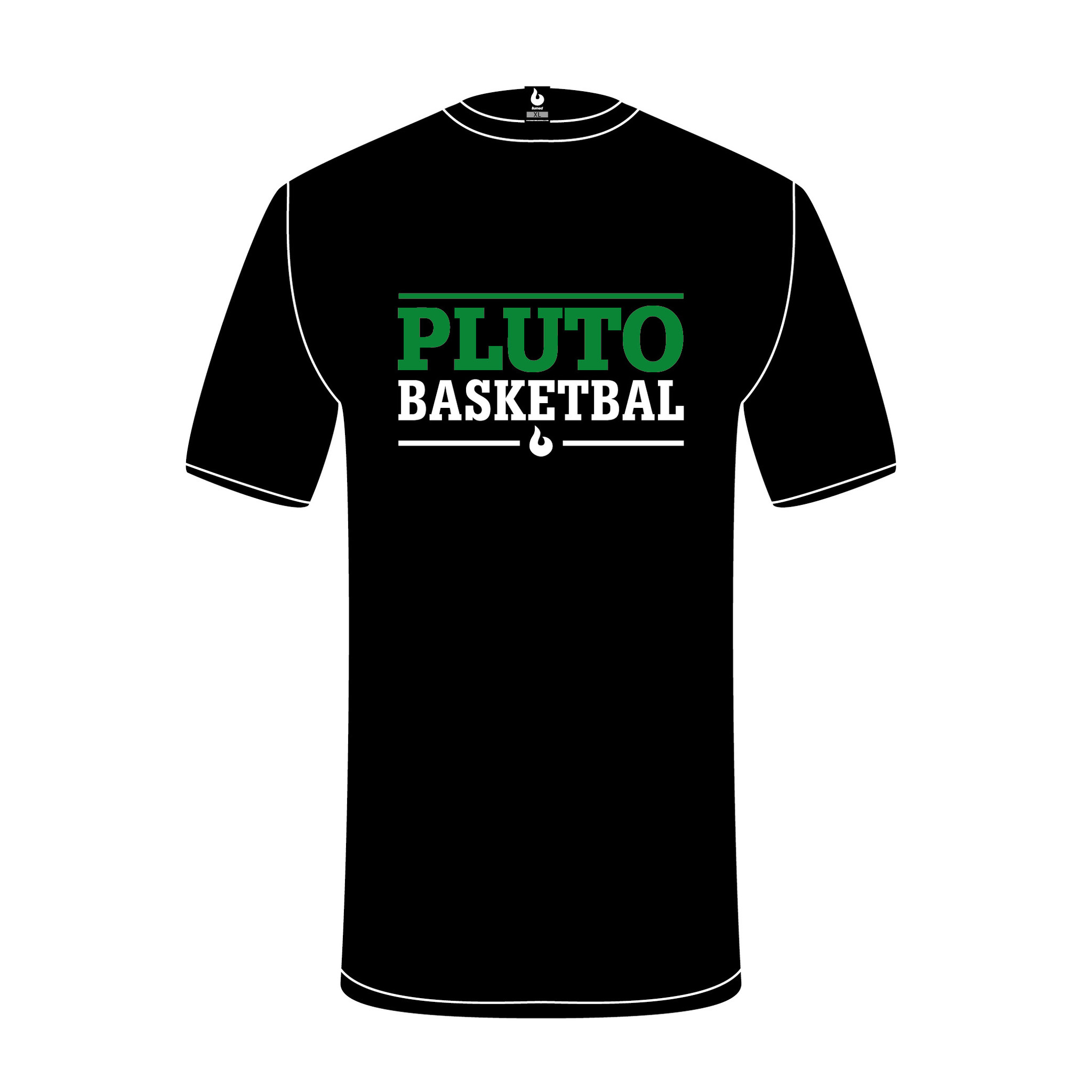 Pluto Wageningen Shootingshirt Tekst Zwart - Burned Sports