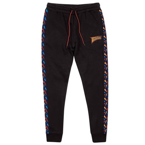 Mitchell & Ness Mitchell & Ness Golden State Warriors Stripe Pants Zwart Mitchell & Ness Mitchell & Ness Golden State Warriors Stripe Pants Zwart