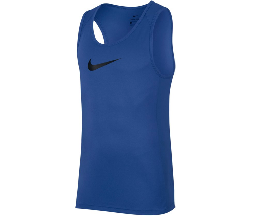 Nike Dry Sleeveless Crossover  Sportshirt performance - Maat M  - Mannen - blauw/zwart