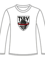 Burned Teamwear T.S.B.V. Pendragon Longsleeve logo Groot Rood Wit