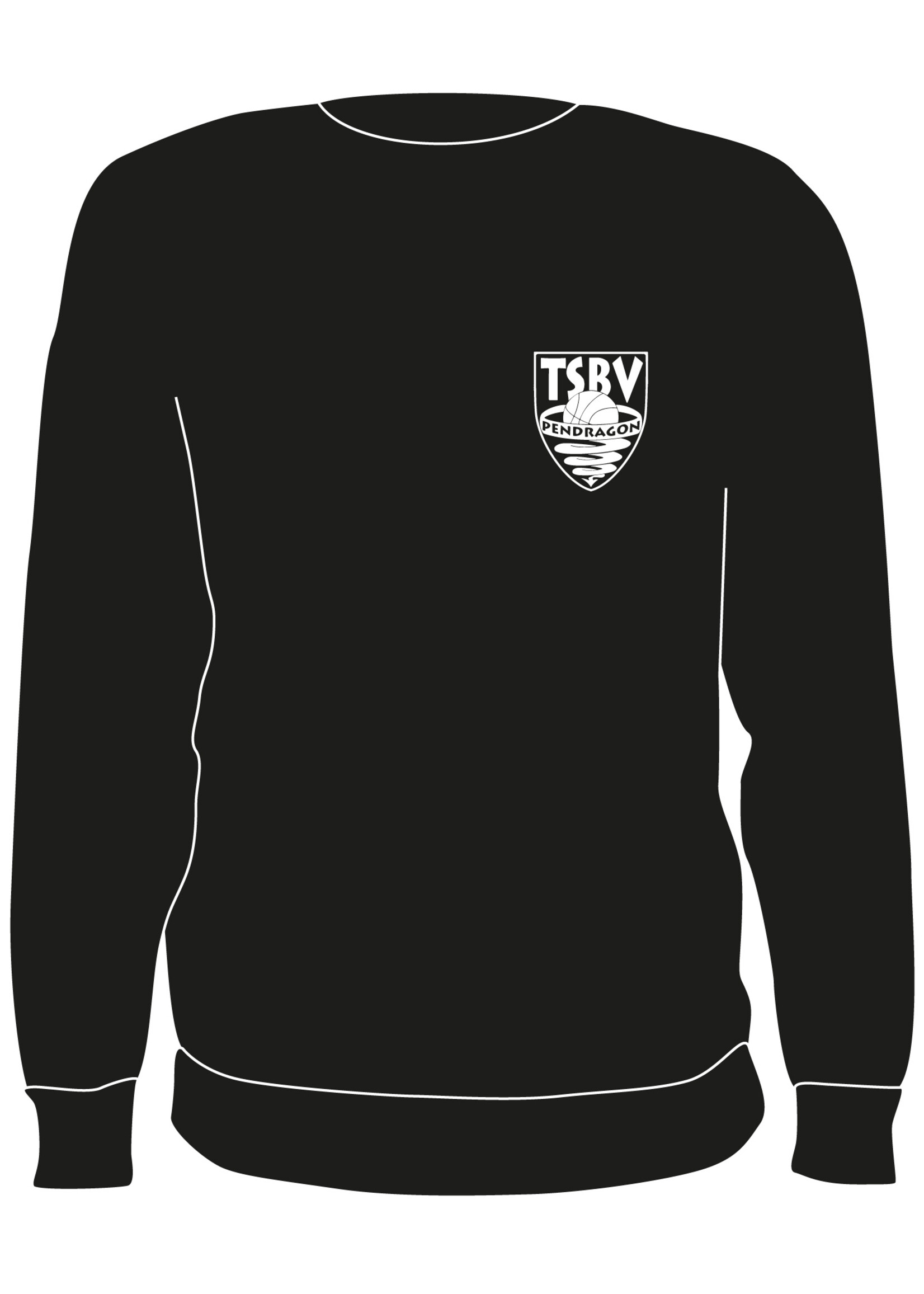 Burned Teamwear T.S.B.V. Pendragon Crewneck Zwart