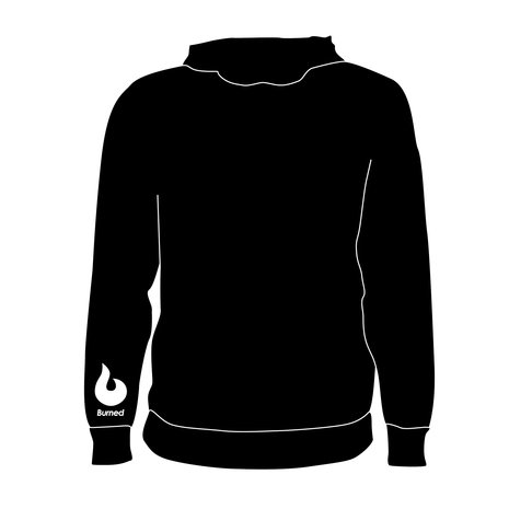 Burned Teamwear T.S.B.V. Pendragon Hoodie Logo Klein Zwart Burned Teamwear T.S.B.V. Pendragon Hoodie Logo Klein Zwart