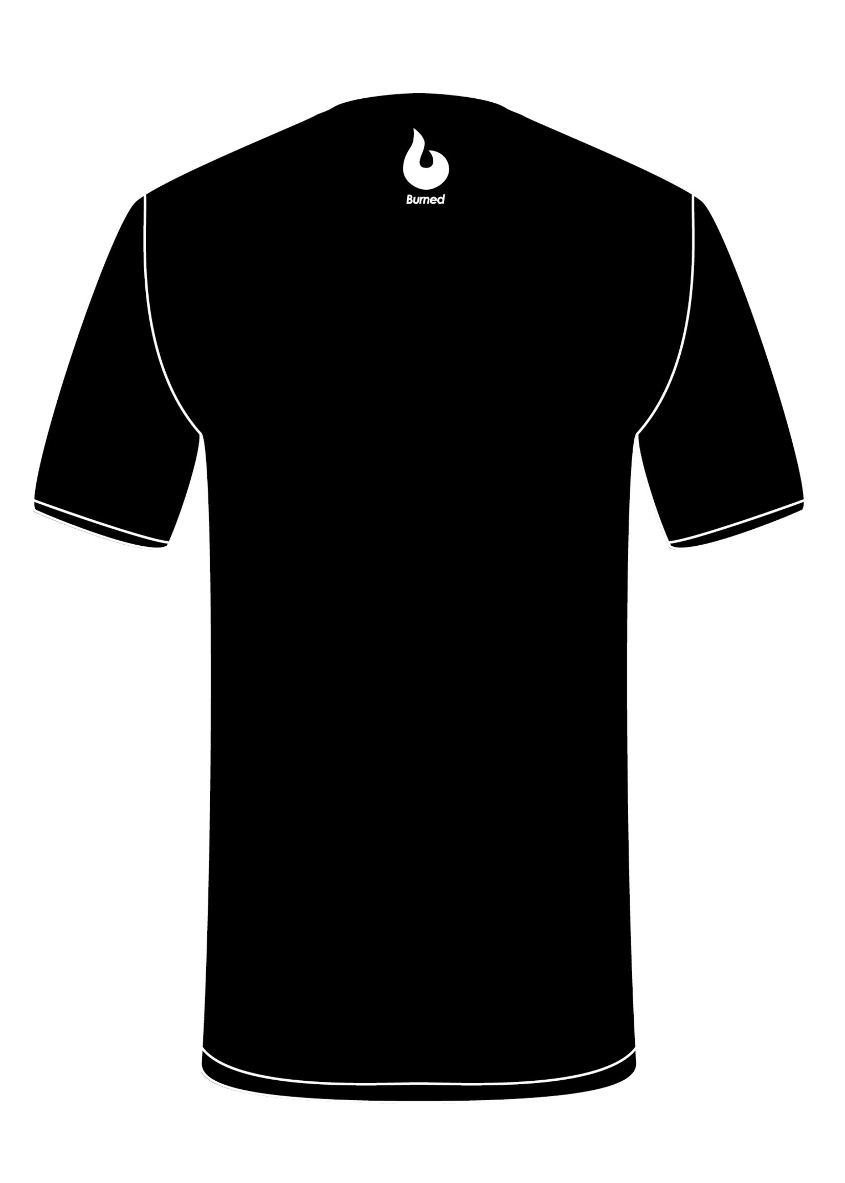 Burned Teamwear B.C. Agathos T-shirt Zwart Tekst