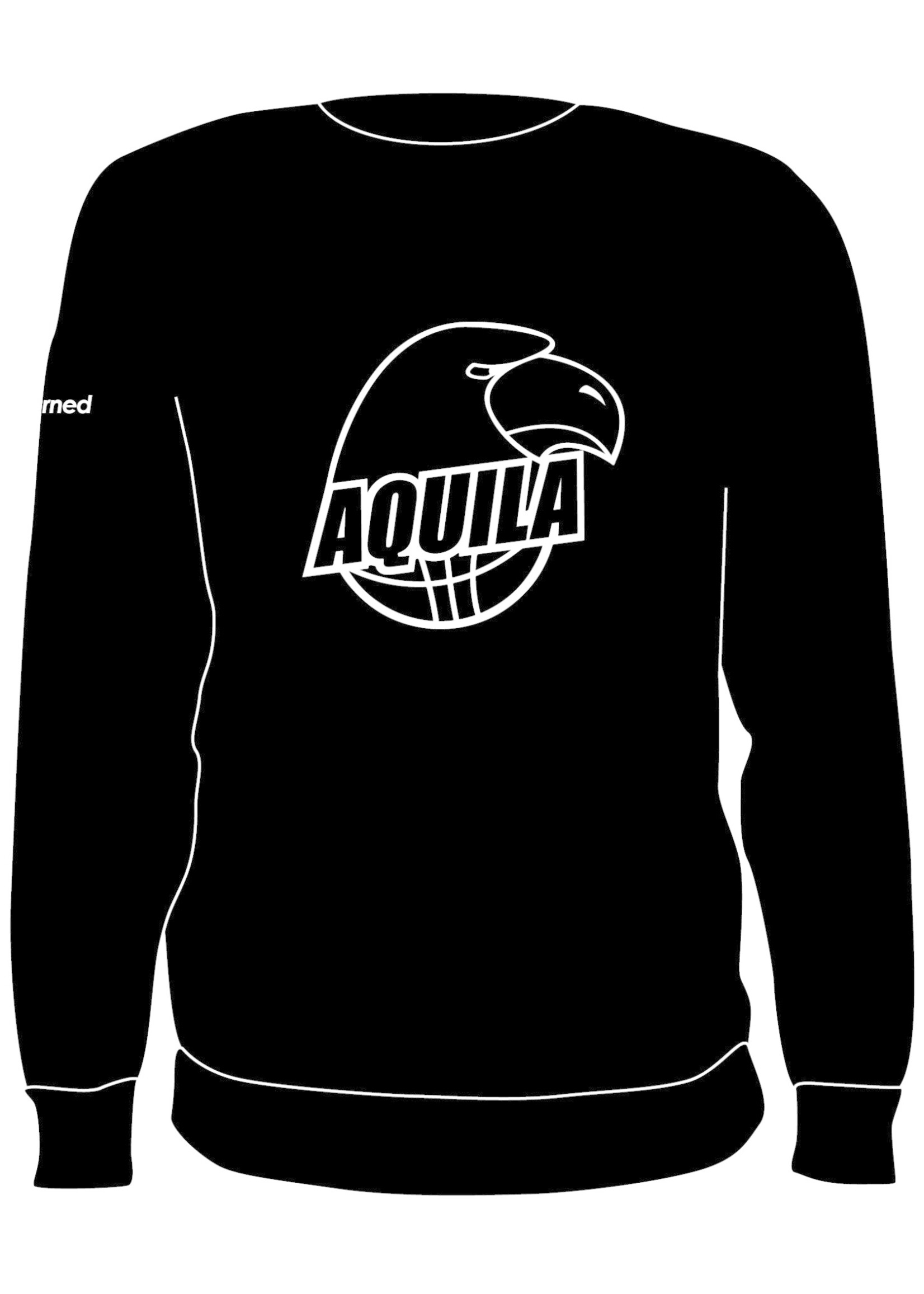Burned Teamwear B.V. Aquila Crewneck Logo Zwart