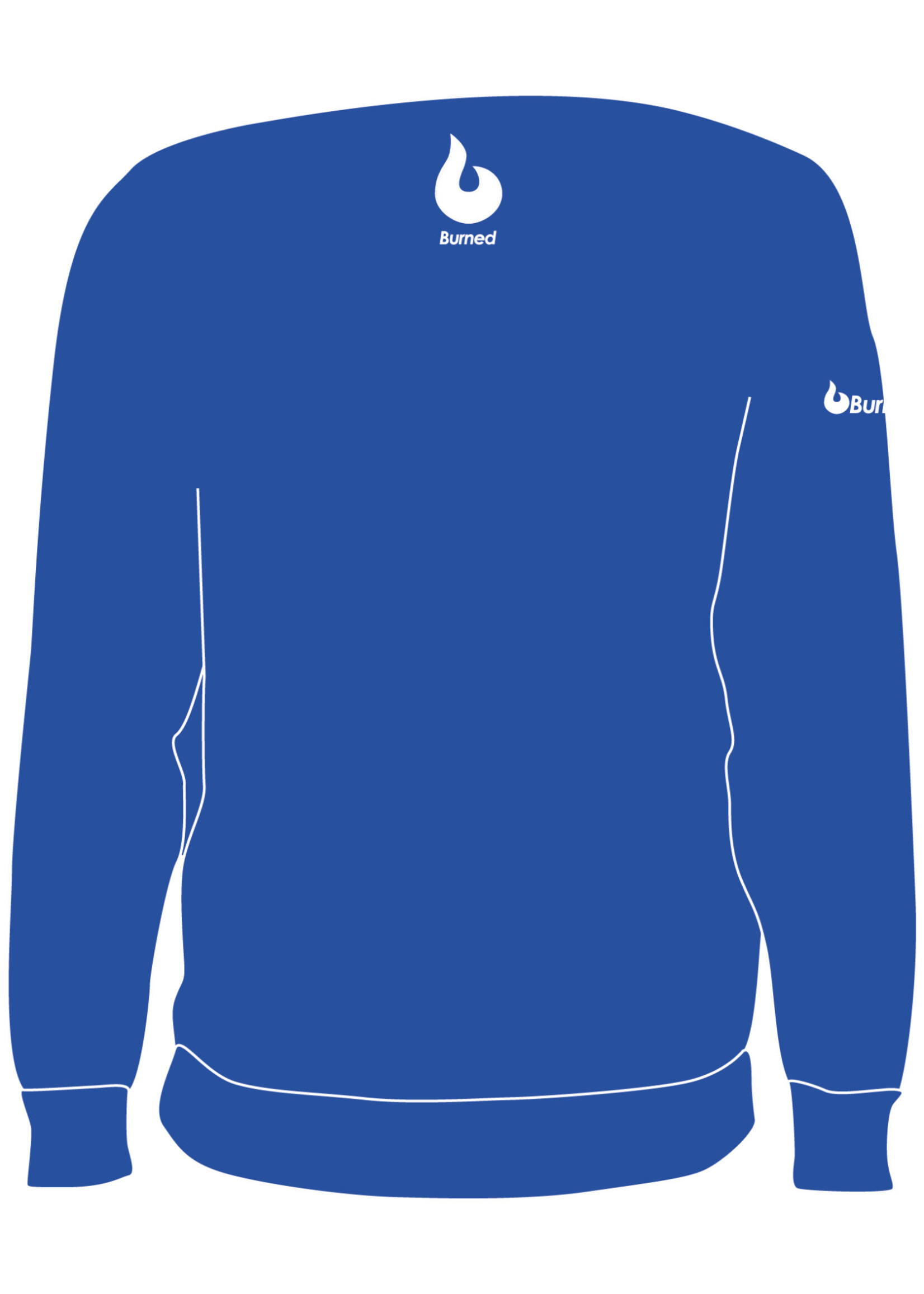 Burned Teamwear B.V. Aquila Crewneck Logo Blauw