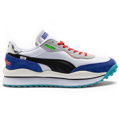 Puma Puma Style Rider 020 White Blue Puma Puma Style Rider 020 White Blue