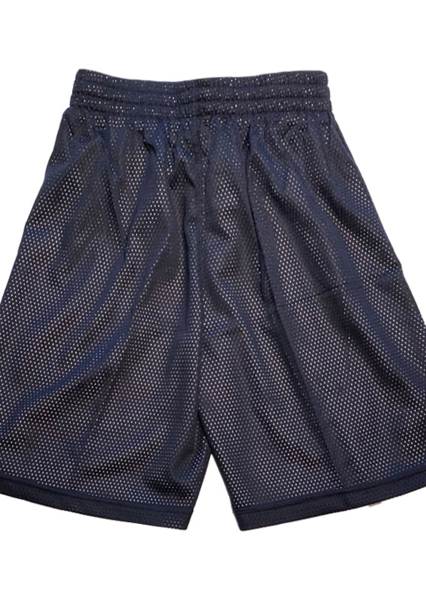 Burned Big Hole Mesh Short Dubbelzijdig Donkerblauw Wit