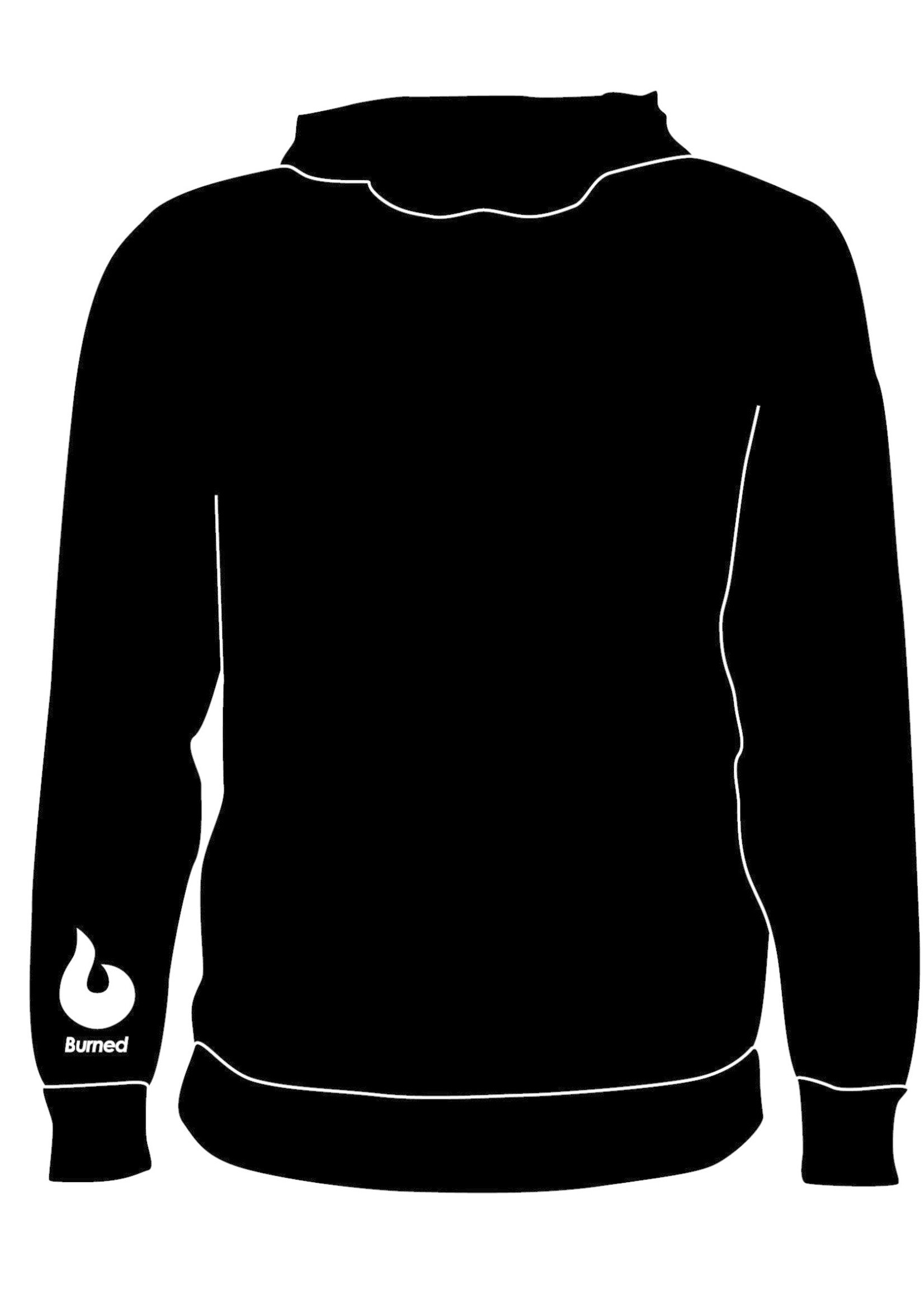 Burned Teamwear B.C. Agathos Hoodie Zwart Logo
