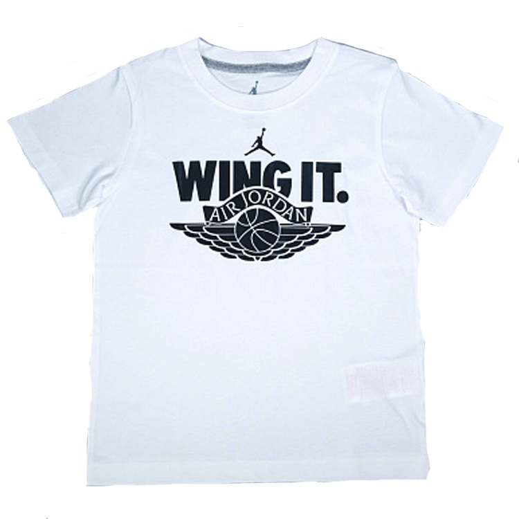 Mordrin Parasit Maori Air Jordan Wing It T-shirt Kids White | Burned Sports - Burned Sports
