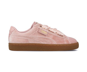 puma basket heart rose