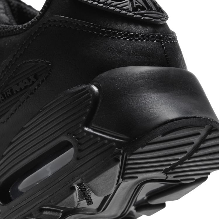 all black leather air max 90