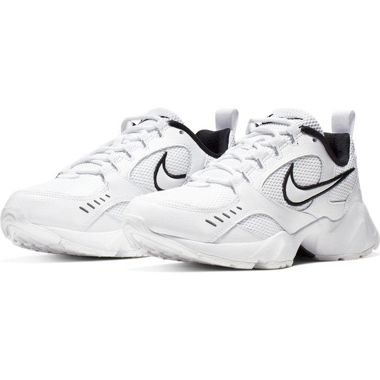 nike air heights black and white