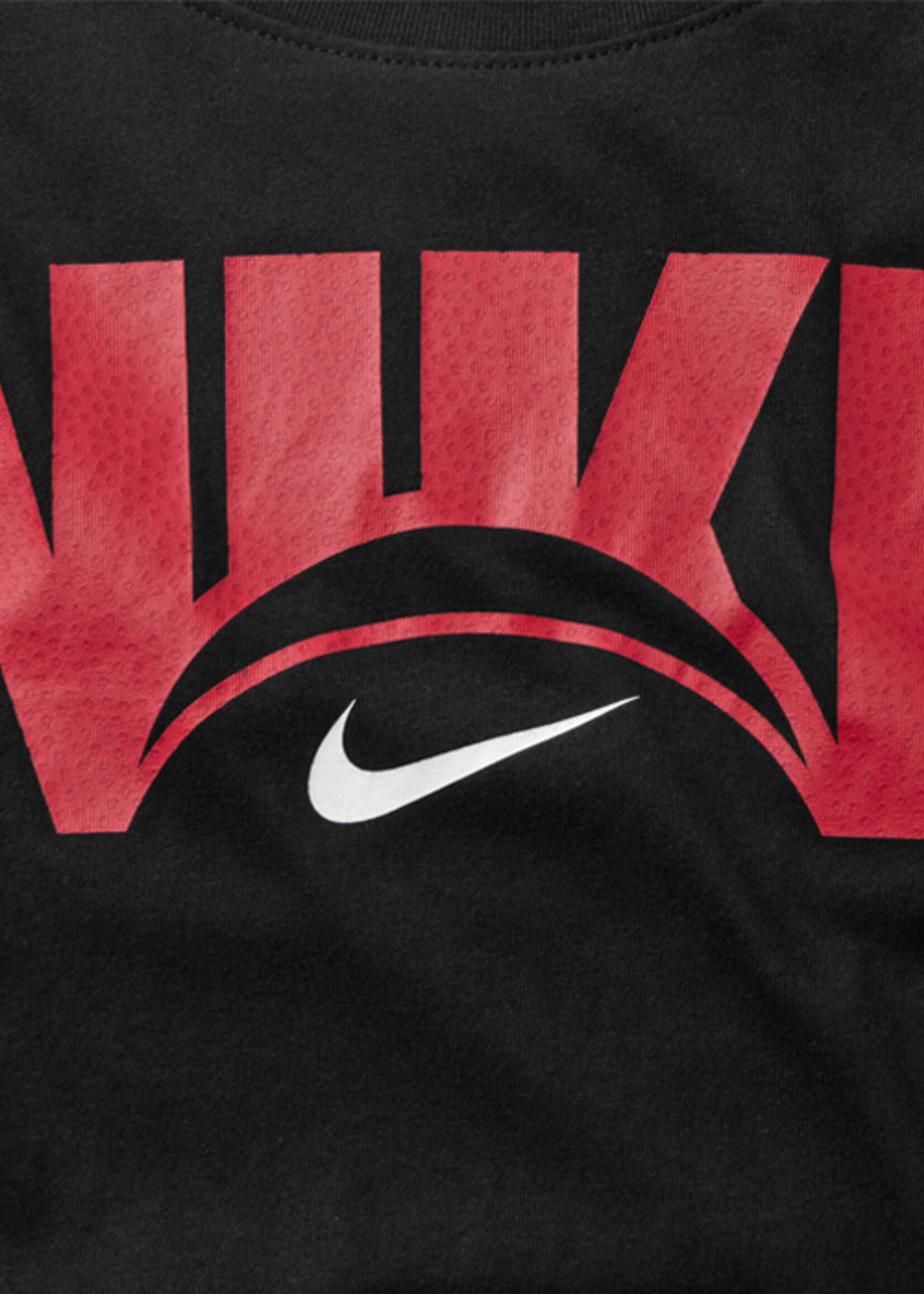 Nike Nike Dri-Fit Logo T-shirt Zwart Rood