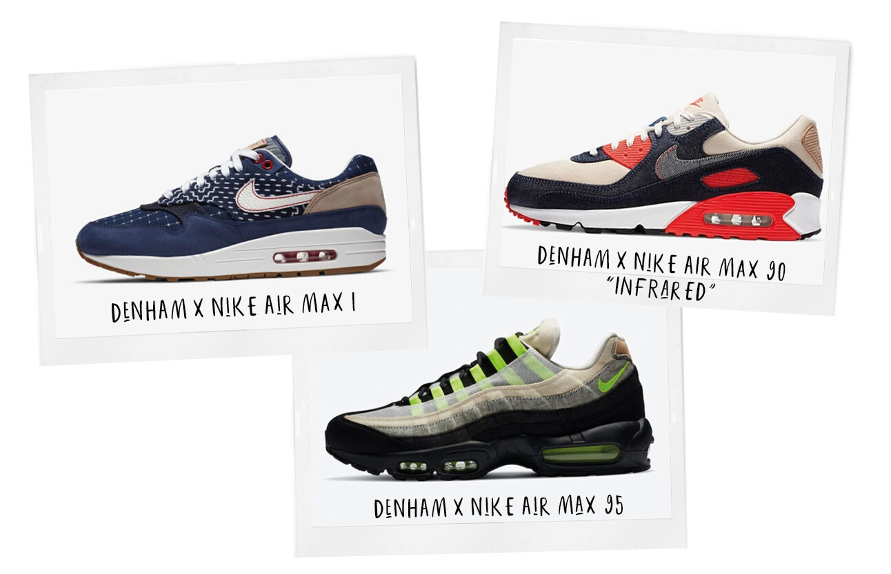  Denham en Nike stappen uit met de eerste drie sneakerontwerpen
