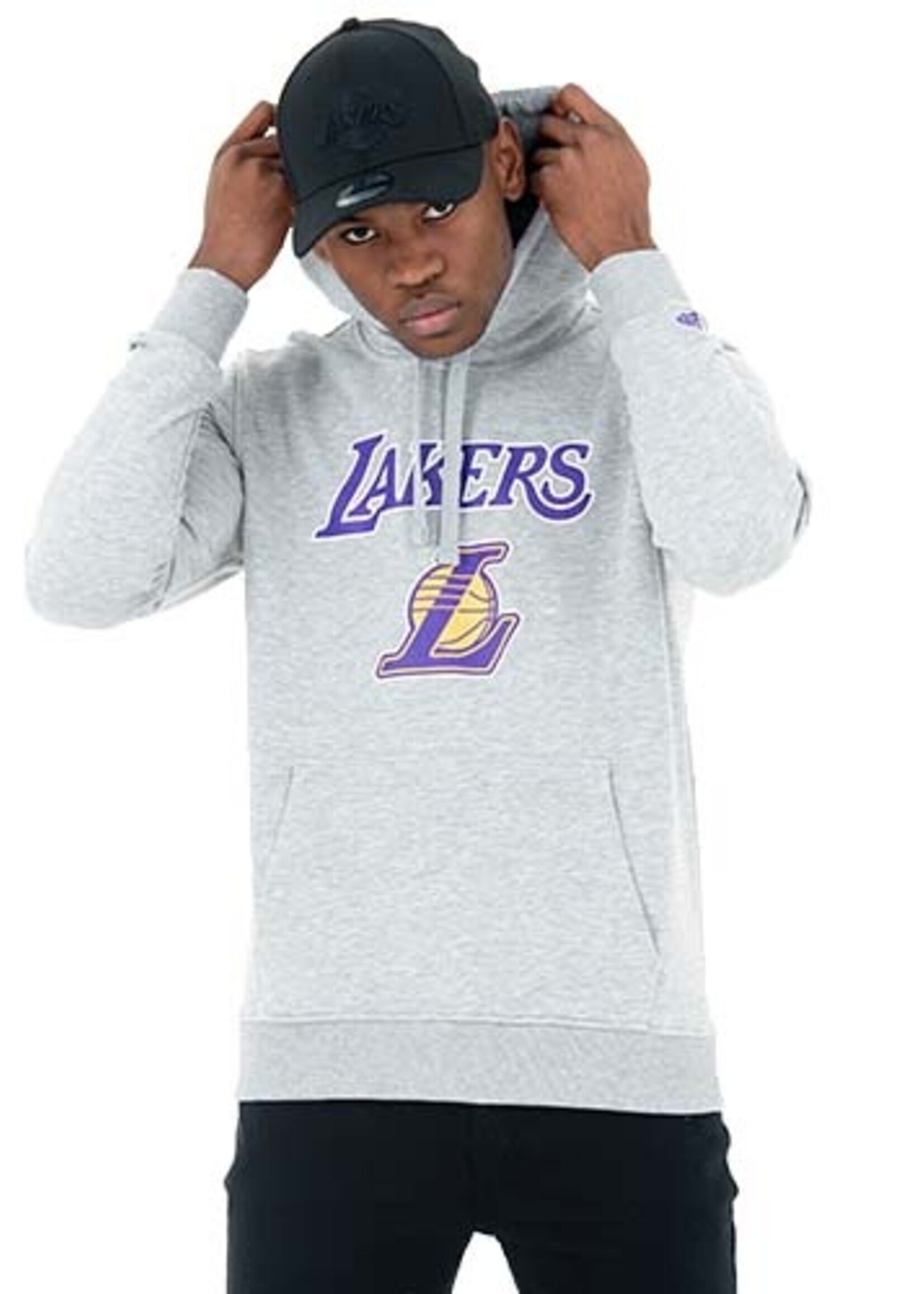 New Era New Era LA Lakers Hoodie Grau