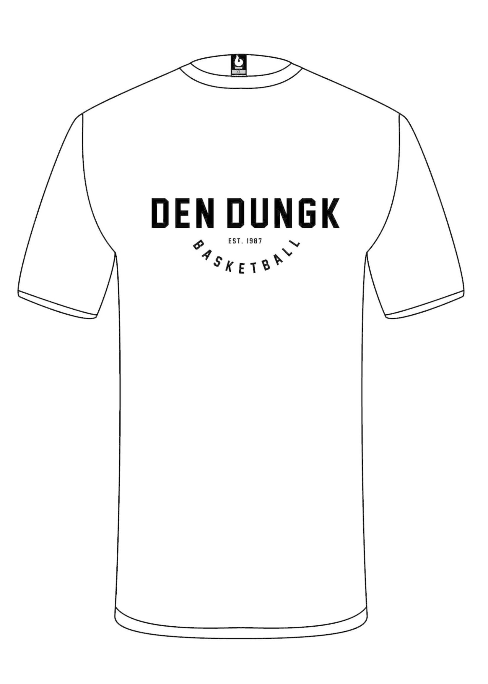 Burned Teamwear Den Dungk Shooting Shirt Wit