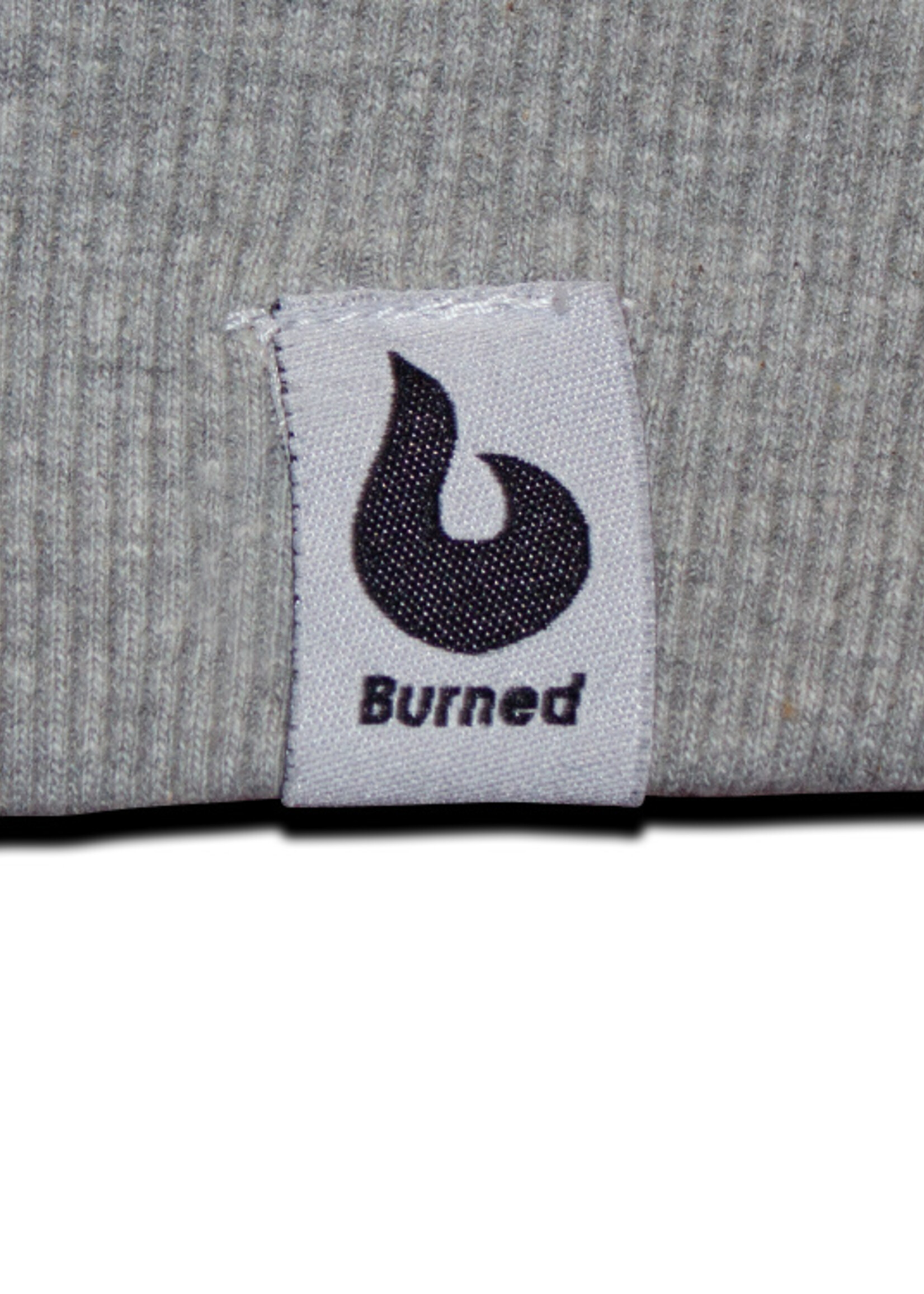 Burned Burned grauer Raglan mit Rundhalsausschnitt
