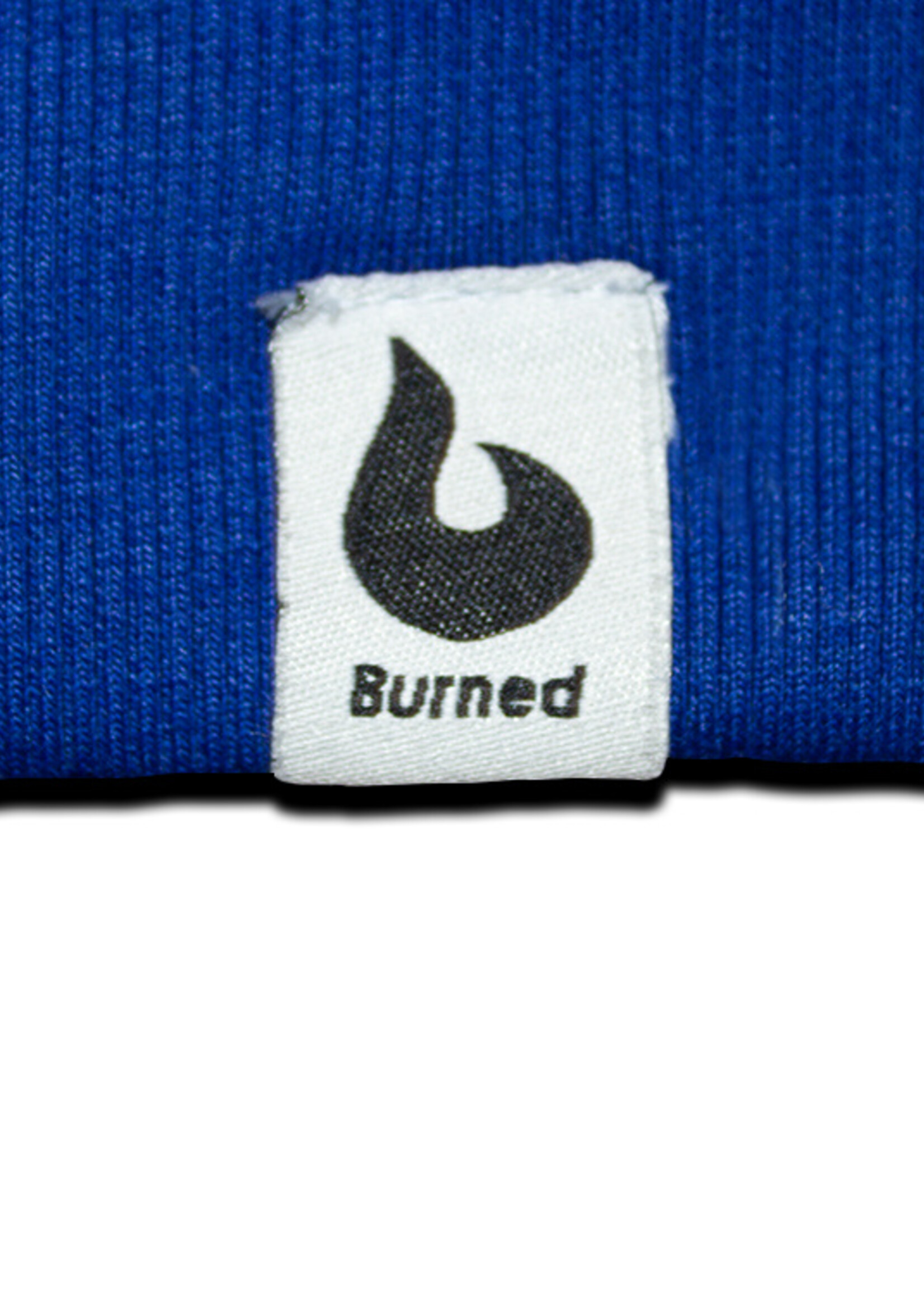 Burned Burned Raglan bleu royal à col ras du cou