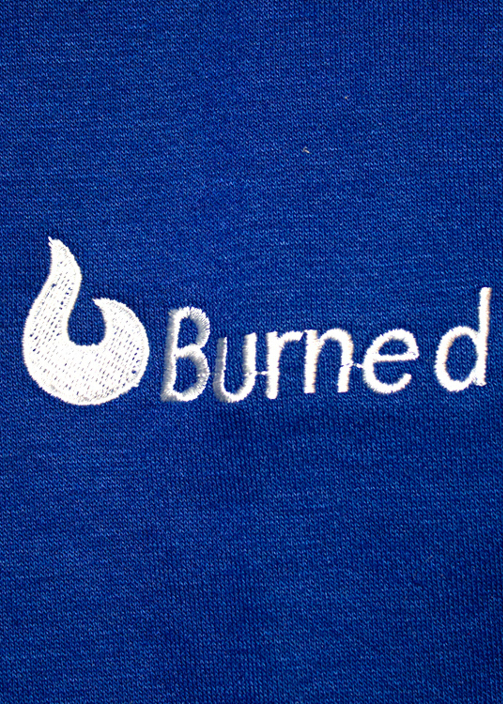 Burned Burned Crewneck Royal Blauw