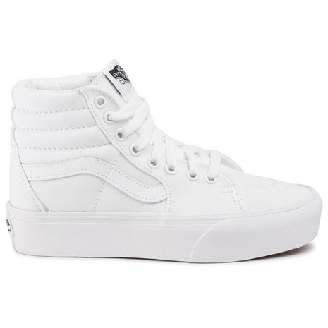 vans platform sk8 hi white