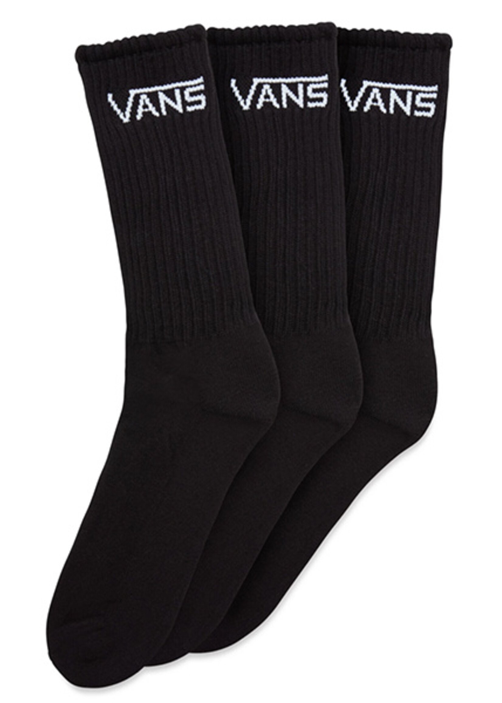 Vans Classic Crew Socks Schwarz (3-Pack)