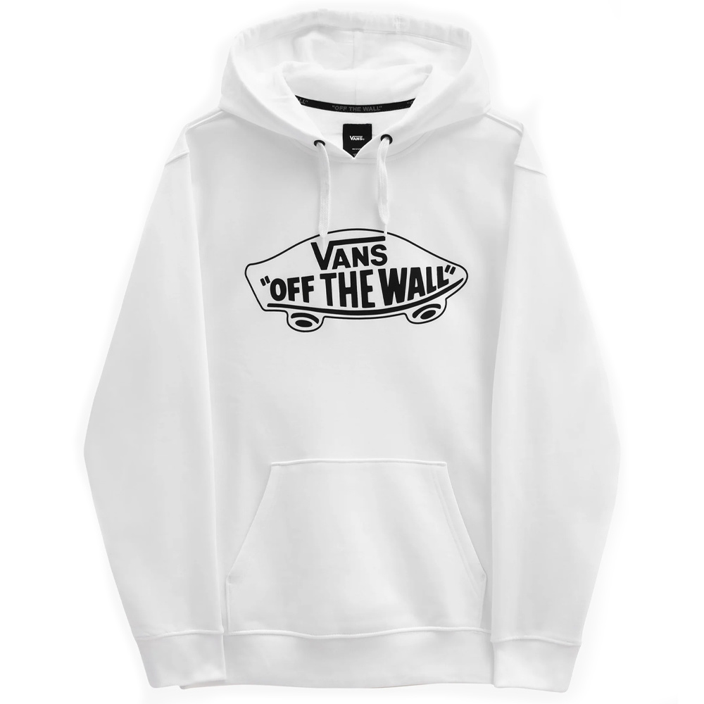 Vans Off The Wall Hoodie White - Burned 