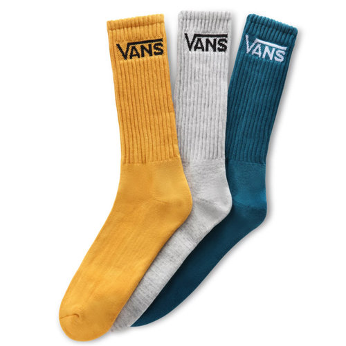 Vans Vans Classic Crew Sokken Geel Grijs Blauw Vans Vans Classic Crew Sokken Geel Grijs Blauw