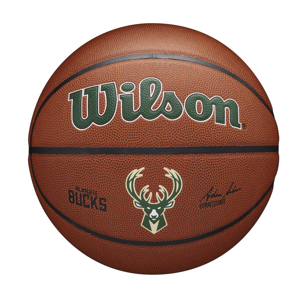 Wilson Wilson NBA MILWAUKEE BUCKS Composite Indoor / Outdoor Basketbal (7) Wilson Wilson NBA MILWAUKEE BUCKS Composite Indoor / Outdoor Basketbal (7)
