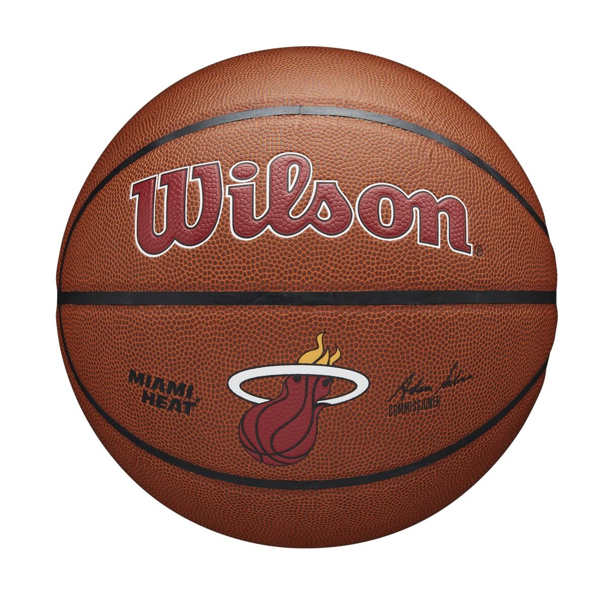 Wilson Wilson NBA MIAMI HEAT Composite Indoor / Outdoor Basketbal (7) Wilson Wilson NBA MIAMI HEAT Composite Indoor / Outdoor Basketbal (7)