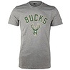 New Era New Era NBA Tee Milwaukee Bucks Grijs New Era New Era NBA Tee Milwaukee Bucks Grijs